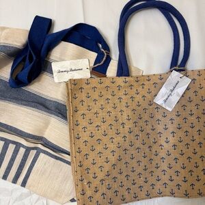 Tommy Bahama reusable tote bags 2 NWT